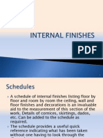 Internal Finishes