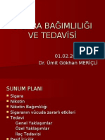 Si̇gara Bağimliliği Ve Tedavi̇si̇