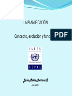 La Planificacion. Cepal.