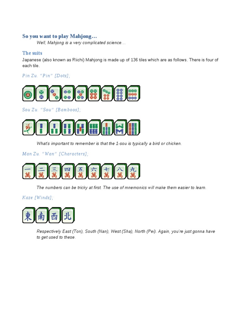 Mahjong PDF Mahjong Shedding Type Card Games