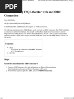 Using TSQLMonitor With An ODBC Connection - RAD Studio