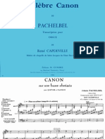 Pachelbel - Canon in D (Re) - Organ Transcription (Score Sheet) PDF