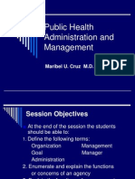Public Health Administration and Management 