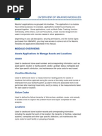 1 Overview of Maximo Modules