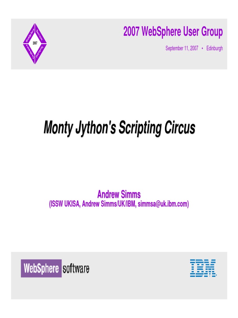 WebSphere Jython Scripting Guide | PDF