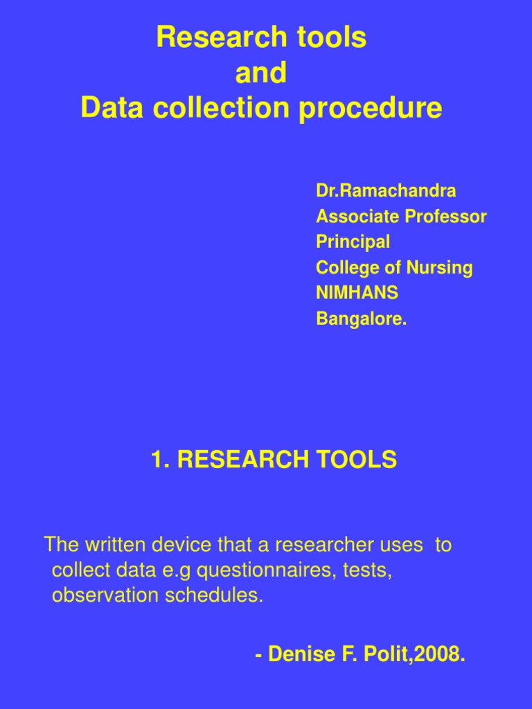 7.tools and Data Collection Procedure | PDF | Survey Methodology ...