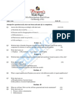 Model Paper: B.SC Biotechnology (Part-I) Exam Cell Biology (P-II)