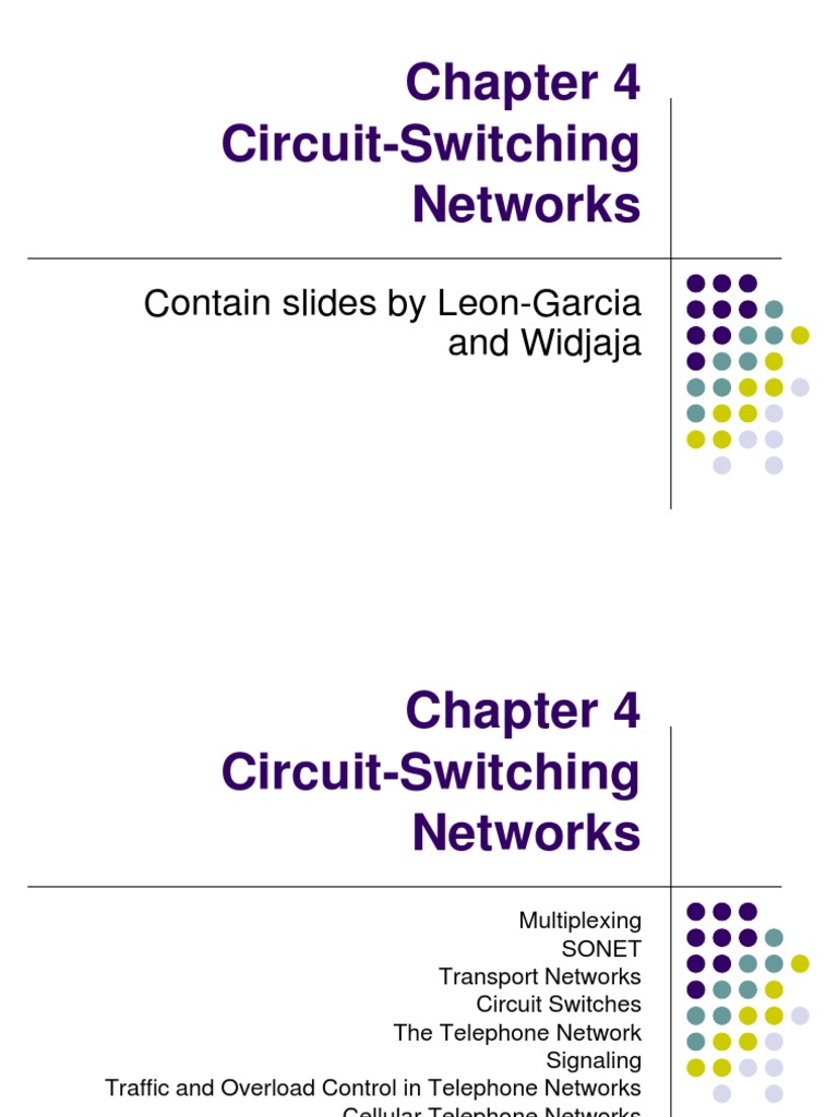 CircuitSwitching Networks PDF Multiplexing Computer Network