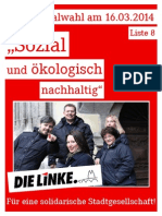 DIE LINKE. Regensburg - Flyer Zur Kommunalwahl 2014
