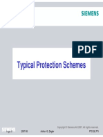 Typical Protection Schemes- Siememens'