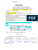 LU Decomposition