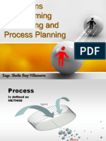 Operations Programming, Scheduling and Process Planning