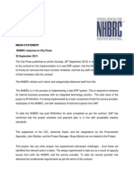 NHBRC responds to City Press article on ERP system implementation