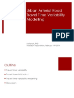 Urban Arterial Travel Time Variability