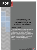 Condicionantes macroeconómicos  da produção científica no Mundo