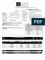 Call Sheet Photoshoot 10