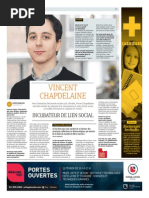 Vincent Chapdelaine: incubateur de lien social