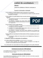 Dossier de Candidature