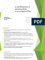 Power Point Presentation On Analysis and Reduction of Polarization Mode Dispersion