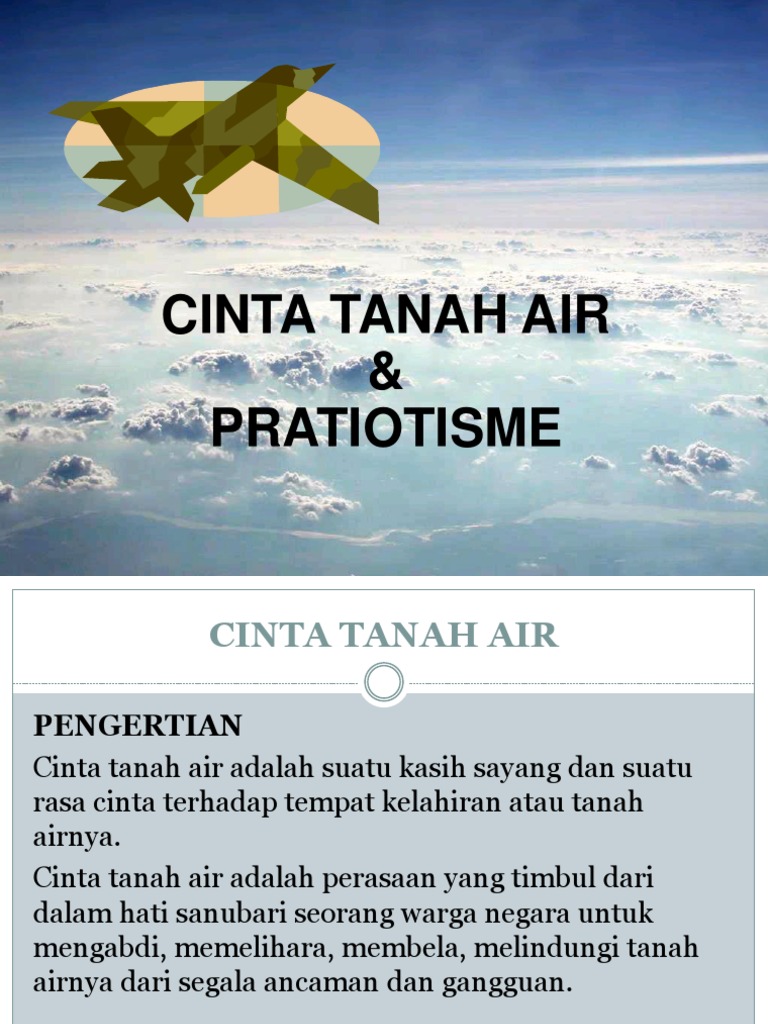 Cinta Tanah Air Dan Patriotisme Power Point