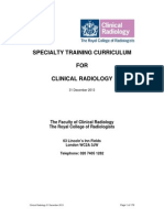 Curriculum Clinical Radiology 31 Dec 13