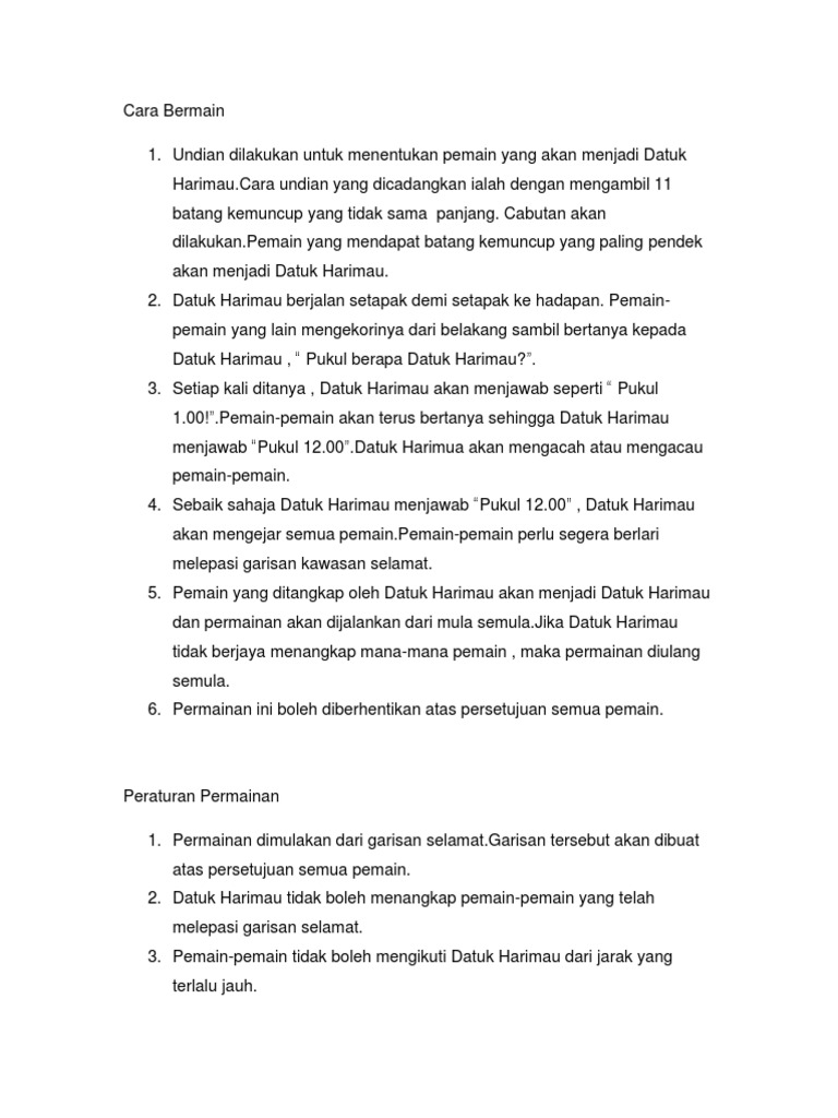 Cara Bermain Pdf