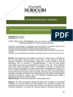 Relação entre etnozoologia e território tradicional