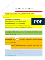 Funções sintáticas e suas regras