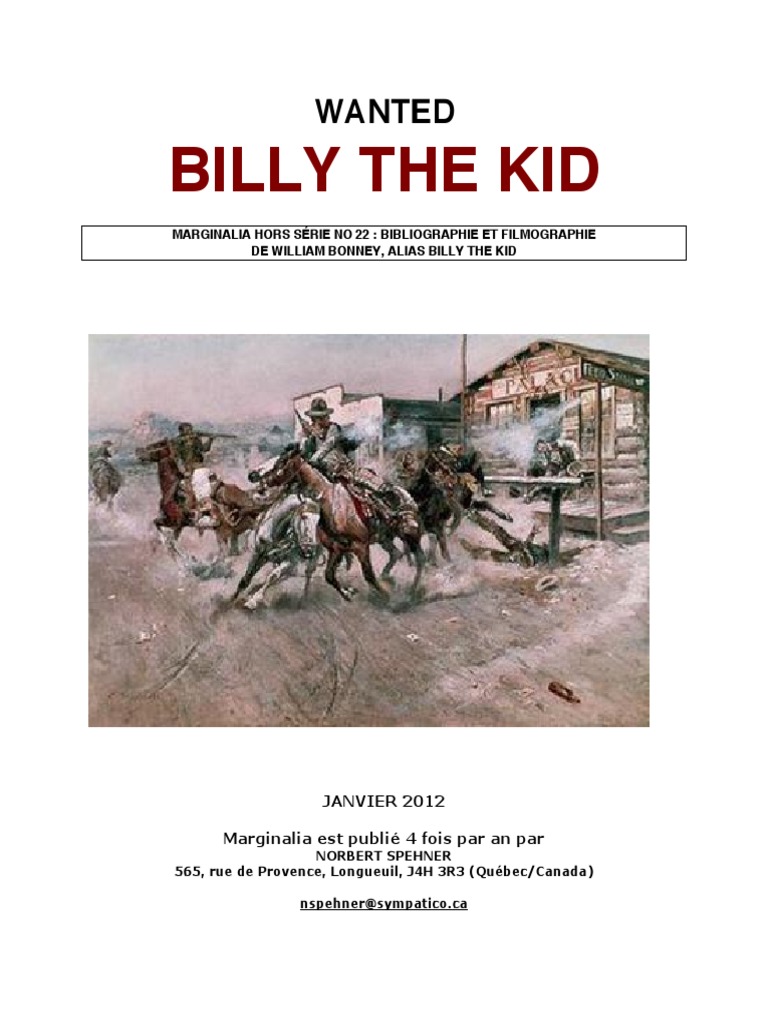 Billy The Kid Bibliography PDF Billy the kid Troubles