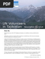 2014 UNV Tajikistan Newsletter - January