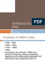 Introduction To HRM