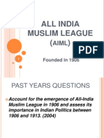 2. Presentation on All IndiaMuslim League 