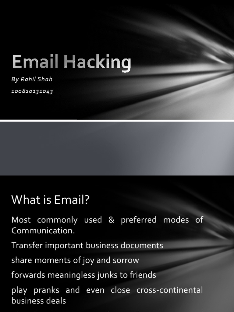 Brief Introduction to Email Hacking Email Network Service