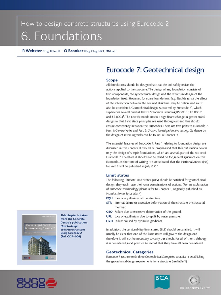 Foundations | PDF | Geotechnical Engineering | Bending