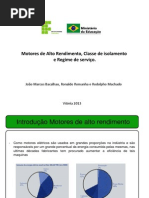 Motores de alto rendimento classe de isolamento e regime de serviço