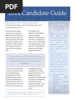 2014 GOP Primary Candidate Information (Feb 9 Update)