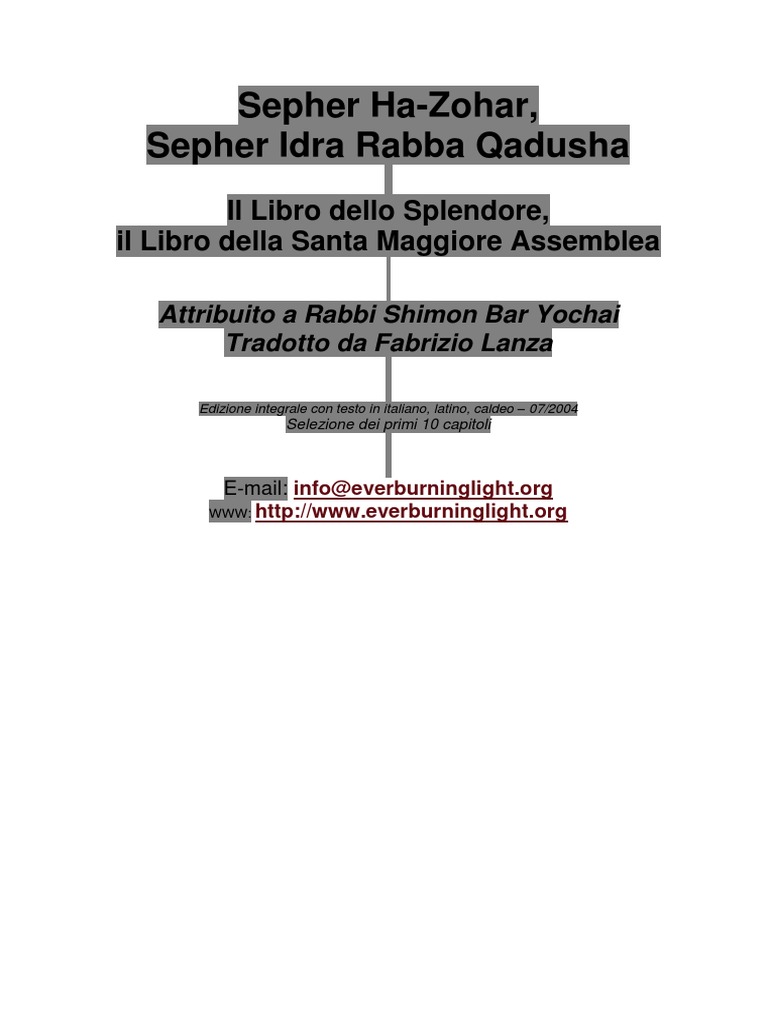 Sepher Ha Bahir | PDF