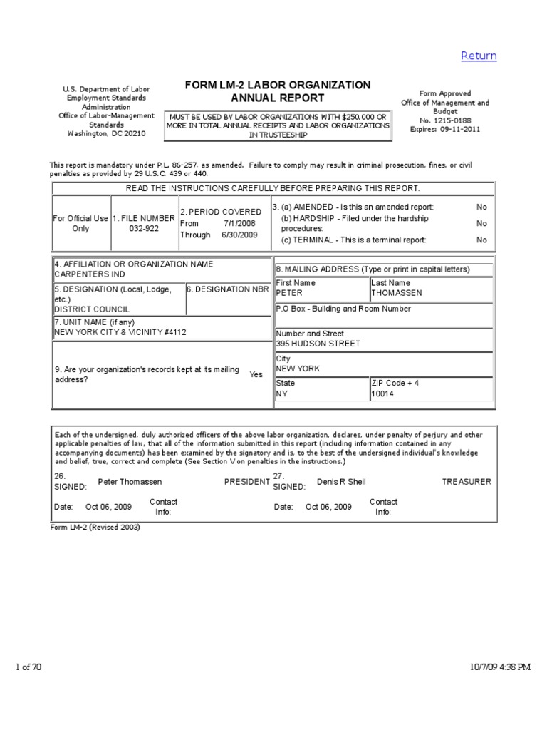 Dol Form Report (Erds) Book Value Securities (Finance)