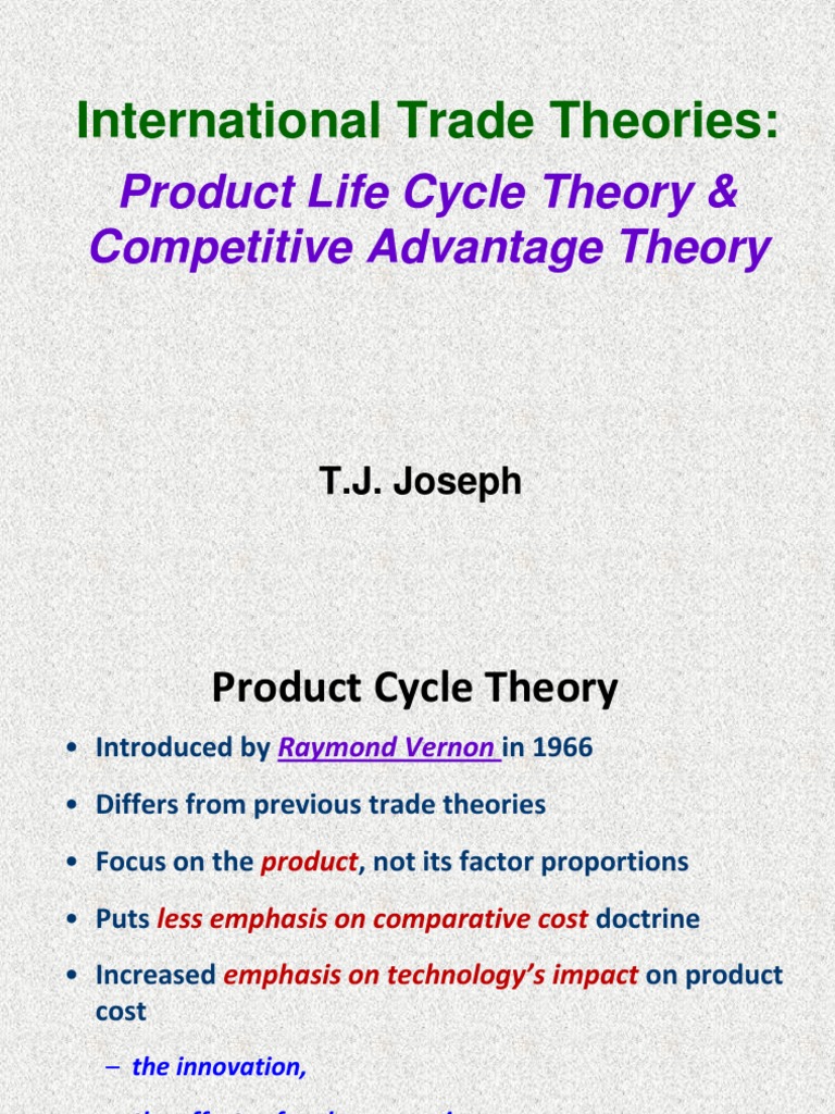 Product Life Cycle and Competitive Advantage Theories | PDF ...