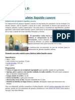 Como Hacer Jabon Liquido PDF