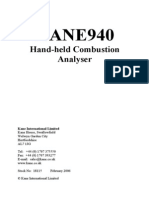Kane 940 Operating Manual