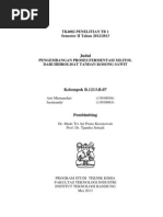 Pengembangan Fermentasi Xilitol Dari Tandan Kosong Sawit Tinjauan Pustaka