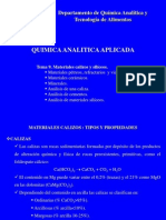 Calizas en Todo Sus Aspectos Fisicos y Quimicos