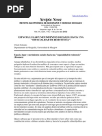 Oslender-Espacio, Lugar y Movimientos Socialesl