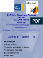 Ele532 Matlabtutorial Full