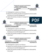 The Features of Scientific Management? Henry Fayol?: Sri Rangapoopathi College of Engineering