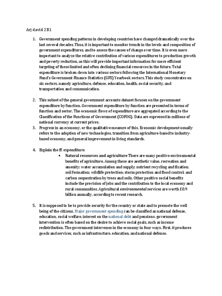 Government Expenditure Trends Analysis | PDF | Economics | Economies