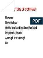 Connectors of Contrast