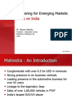 Partnering For Emerging Markets: Focus On India