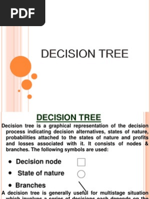 Decision Tree, EMV , Decision making Under Risk, Multistage decision making